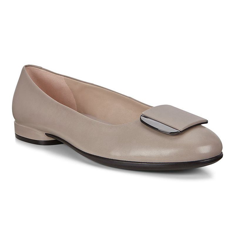 Women Ecco Anine - Ballerina Beige - India ZOHDJK106